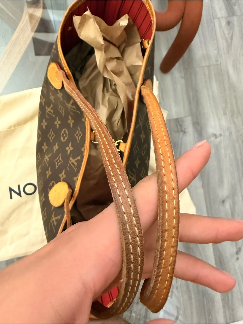 Louis Vuitton Monogram Canvas Neverfull MM Tote Bag in Brown
